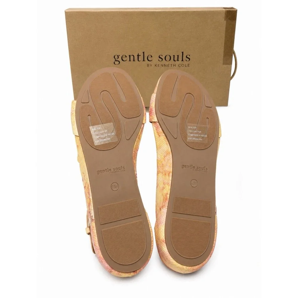 Gentle Souls by Kenneth Cole Women's Gisele Sandal Pastel Leather NIB Size 9.5M